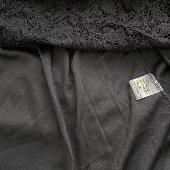 Women's Wedding Guest Cocktail Party Semi Formal Wrap V Neck Lace Dress M - Picture 8 of 9